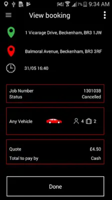 AAA Minicabs android App screenshot 1